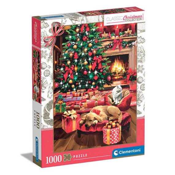 Clementoni Classic puzzle 'Christmas By The Fire'  - 1000 парчиња